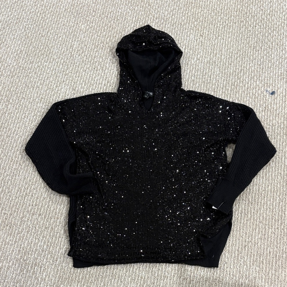 Black Sequin Sweater